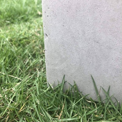 Kante 33" Tall Gray Lightweight Concrete Planter
