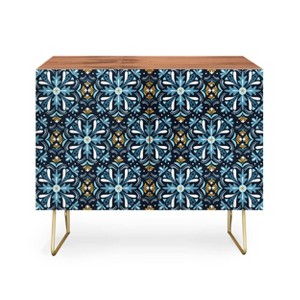 Heather Dutton Andalusia Midnight Blues Walnut Credenza - Deny Designs - 1 of 3