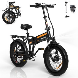 HITWAY BK10M Electric Bicycles with 750W Motor, Electric Bike for Adults 20" x4.0 Fat Tire, 48V 12AH Removable Battery E Bike, UL2849 Certified - 1 of 4