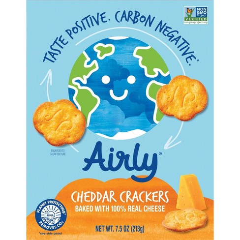 Airly Oat Clouds Cheddar Crackers - 7.5oz : Target