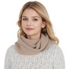 Anna-Kaci Solid Color Knitted Scarf Winter Neck Warm Wrap Stylish Cold Weather Accessory for Women - 2 of 4