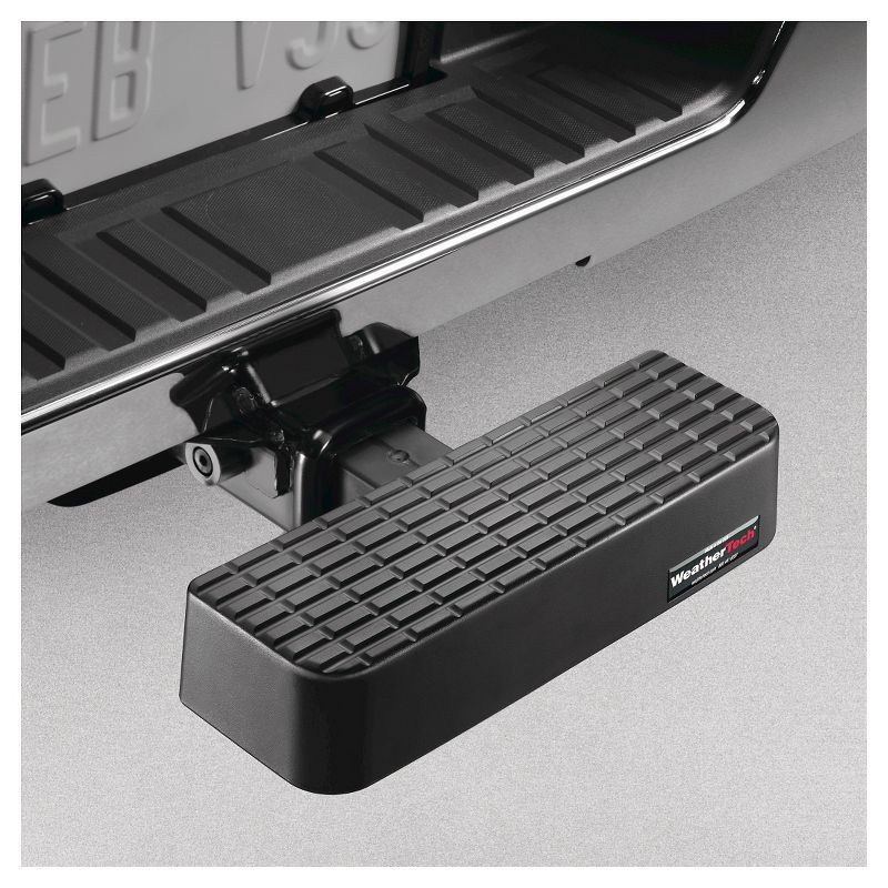 WeatherTech 14&#34; x 12&#34; x 2.5&#34; Black Hitch Steps: Rust-Resistant, Bumper Protector, Universal Fit, Roof-Access Aid, 4 of 5