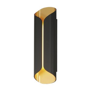 ET2 Lighting Folio 2 - Light Wall Light in  Black/Gold - 1 of 4