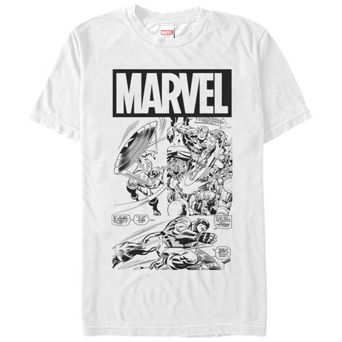 Men's Marvel Captain America Comic T-shirt : Target
