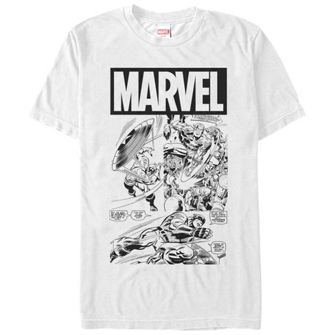 Men s Marvel Captain America Comic Book T shirt Target