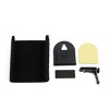 Unique Bargains Fabric Nonslip Cell  Storage Pocket Holder Sunglasses Cards Pouch Bag Black 3.5" x 3.4" x 5.1" - 4 of 4