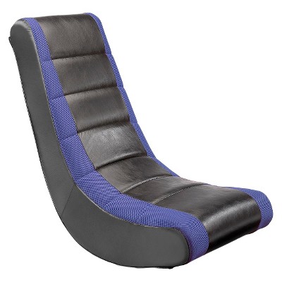 Video Rocker Gaming Chair Black/Blue - The Crew Furniture