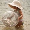 Sunnylife 3D Beach Ball - Cotton Candy Glitter, 13" Butterfly Confetti Filled - 3 of 4