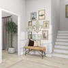 Metal Fleur De Lis Wall Decor with Distressing White - Olivia & May: Vintage Iron Artwork, Vertical Orientation, Spot Clean - 2 of 4
