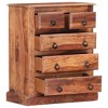 vidaXL Drawer Cabinet 23.6"x13.8"x29.5" Solid Sheesham Wood - 2 of 4