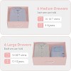 Garvee Stylish Storage Dresser - Tall Unit with 12 Drawers, Featuring 5 Gray Fabric Bins, Sturdy Metal Frame - 2 of 4