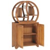 vidaXL Cabinet with Yin Yang Shelf Hallway Storage Cabinet Solid Wood Teak - 27.6" x 11.8" x 51.2" - 3 of 4