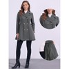 INSPIRE CHIC Women's Winter Long Lapel Collar Double Breast Coats - 2 of 4