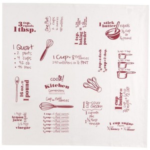 Kay Dee Cooks Kitchen Marsala Cotton Conversions & Equivalents Krinkle Flour Sack Towel 1 pk (Case of 6) - 1 of 1