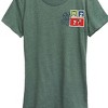 Women's - Peanuts - Snoopy Charlie Lucy Christmas Stamps Short Sleeve Graphic T-Shirt - 2 of 4