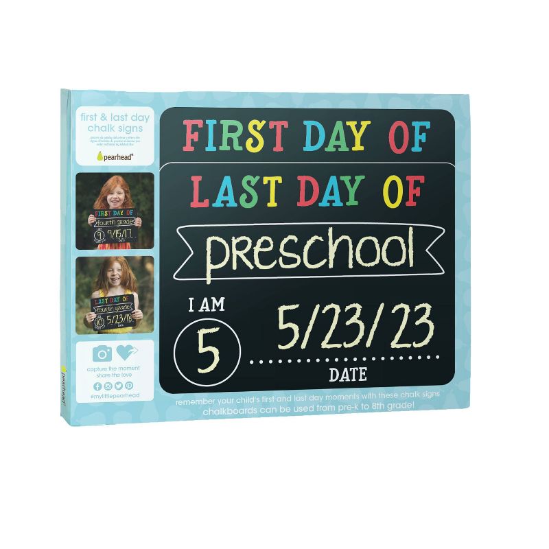 Pearhead First/Last Day of School Chalk Board Set, 6 of 9