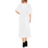 LA LEELA Women's House Daily Routine Evening Wear Holiday Casual Loungewear Oversize Caftan Maxi Top Night Shirts for Women 2X-3X White, Solid - 2 of 4