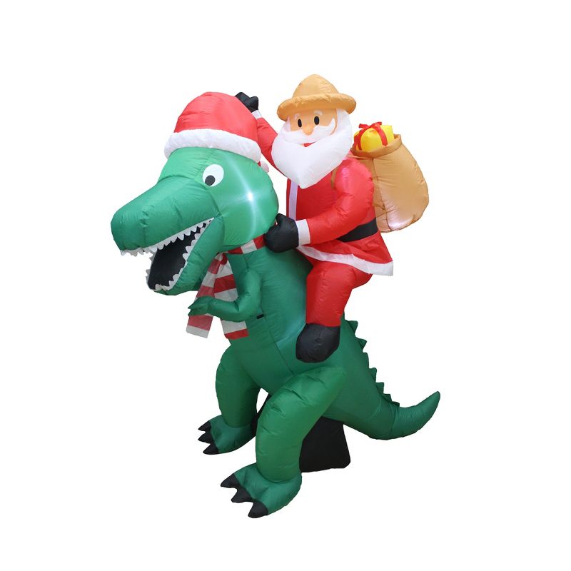 A Holiday Company Heavy Duty 8 Foot Weather Resistant Self Inflatable Blow up Holiday Lawn Decoration, 3 of 6