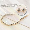 Eternity Bracelet Blue Cubic Zirconia, Sapphire Bracelet, 18K Gold Plated Hypoallergenic Bracelets -7.48inch/190mm - 4 of 4