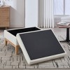 Syemin Ottomans and Benches Upholstered Wood Storage Ottoman with Reversible Lid Coffee Table, Foot Stool Square Footrest, Beige, 33.86"*26"*19.7" - 2 of 4