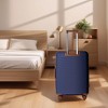 NAYSAYE Luggage PP Hardshell 3 Piece Spinner Set with TSA Lock and Nested Design for Travel, Navy Blue, 21.46"*12.01"*30.51" - 2 of 4