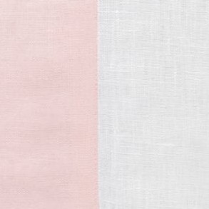 blush pink and white