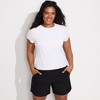 Lands' End Women's Cap Sleeve Fitted with Built in Bra UPF 50 Rash Guard - 4 of 4