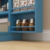 41" Freestanding Kitchen Pantry Cabinet with 5-Tier Shelving, 12 Door Racks, Double Doors & Adjustable Storage - 2 of 4