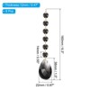 Unique Bargains Crystal Pendants Teardrop Beads for DIY Lamp Arts Crafts Decoration 6 Pcs - 2 of 4