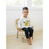 Kids Bruh Graphic Print Smiley Face Long Sleeve Tee Shirt - Olive + Scout - 3 of 4