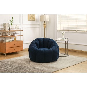 CAVINAS Teddy Fabric Comfy Foam Bean Bag Chair Set,Soft Bean Bag Sofas,Accent Chairs for Living Room - 1 of 4