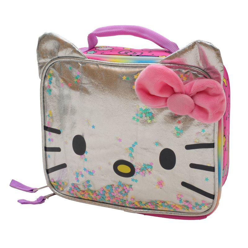 Hello Kitty Kids&#39; Square Lunch Box and Bag - Pink, 3 of 9