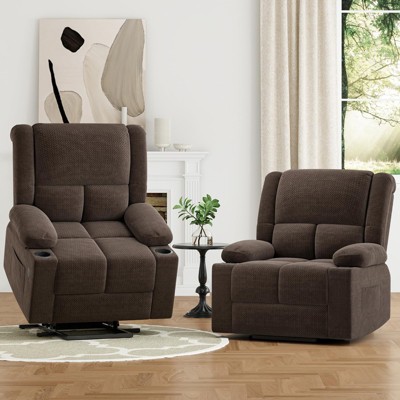 Lirago Power Lift Recliner Chair with Massage and Heat for Elderly USB Ports Cup Holders 350 lbs Weight Capacity Easy Assembly