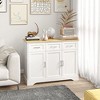 Modern Kitchen Sideboard Buffet Cabinet with Storage, Kitchen Island Dining Room Cabinet Living Room Furniture - 2 of 4