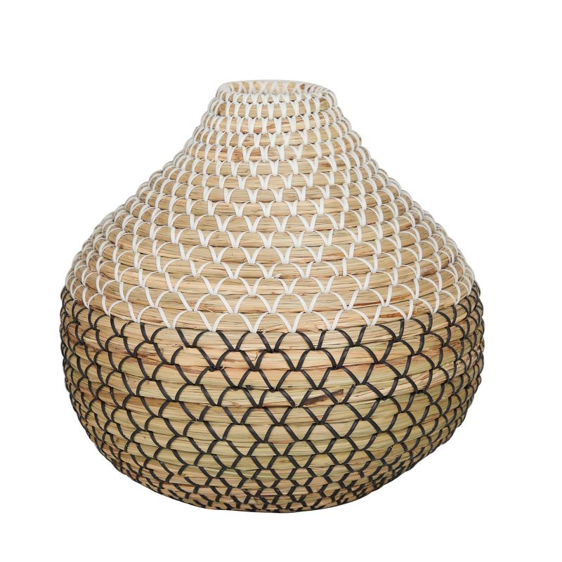 13&#39;&#39; x 14&#39;&#39; Seagrass Woven Vase Brown- Olivia &#38; May, 2 of 8