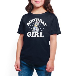 Girls' - Disney - Birthday Girl Daisy Short Sleeve Graphic T-Shirt - 1 of 4