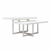Kumasinova Two-Tier White Marble Coffee Table, 36“ Modern Square Center Table,Side Table with Adjustable Feet,End Table for Living Room Furniture - 2 of 4