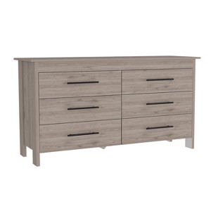 NicBex 6 Drawer Dresser for Bedroom,Modern Style Drawers with Black Pulls,,Dressers for Kids Room,Living Room,Entry and Hallway - 1 of 4