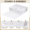 Unique Bargains Oxford Fabric Bed Sheet Organizers and Storage with PU Handle 4 Pcs - 3 of 4