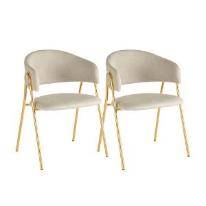 TOV Furniture Lara Cream Dining Chair - Set of 2 - 1 of 4