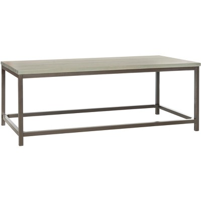 Ash Grey Walnut Wood Rectangular Coffee Table