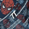 Seven Times Six Marvel Spiderman Pajamas Men's Two Piece Sweater Print Lounge Sleep Set - 4 of 4