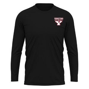 Youngstown State University Adult Sport Long Sleeve Left Chest Logo, Athletic Heather - 1 of 4