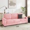 LOVMOR Modular Sectional Sofa, Modern 3-Seater Couch with Extra Deep Seat and Wide Arms, Comfy Upholstered Furniture for Living Room, Bedroom, Office - 4 of 4