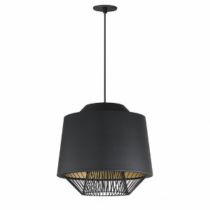 ET2 Lighting Phoenix 1 - Light Pendant in  Black/Gold - 1 of 3