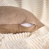 REGALWOVEN Velvet Solid Decorative Scallop Texture Modern Pillowcases 2 Pcs - 3 of 4