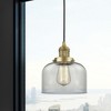 Bell - 1 Light Cord Hung Mini Pendant In Industrial Style-10 Inches Tall and 8 Inches Wide - 2 of 2