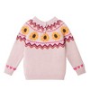 Andy & Evan  Infant  Oatmeal Sunflower Fair Isle Sweater w/Flare Legging Set - 4 of 4