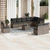 vidaXL Garden Sofa Set Grey PE rattan Large Modular Garden Sofa Set - 2 of 4
