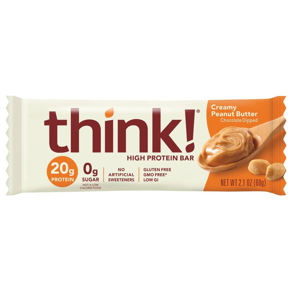 UPC 753656701202 product image for think! High Protein Creamy Peanut Butter Bar - 2.1oz/1ct | upcitemdb.com